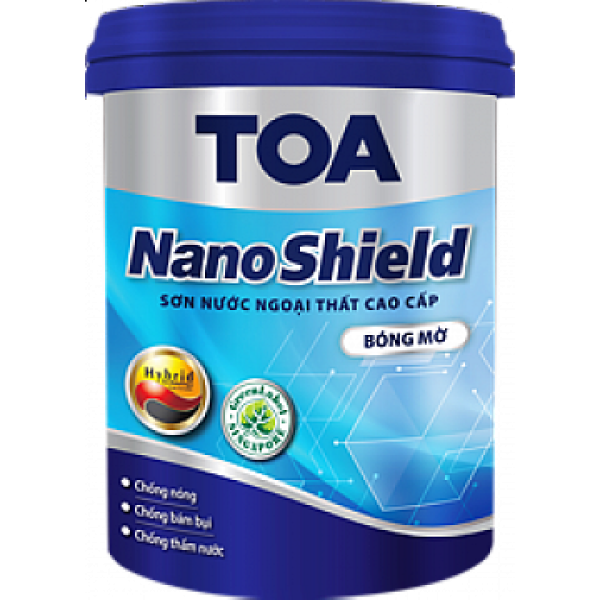 Sơn ngoại thất cao cấp TOA NANOSHIELD bóng mờ - 15L